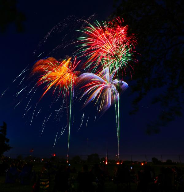 Vuurwerk op oudejaar
